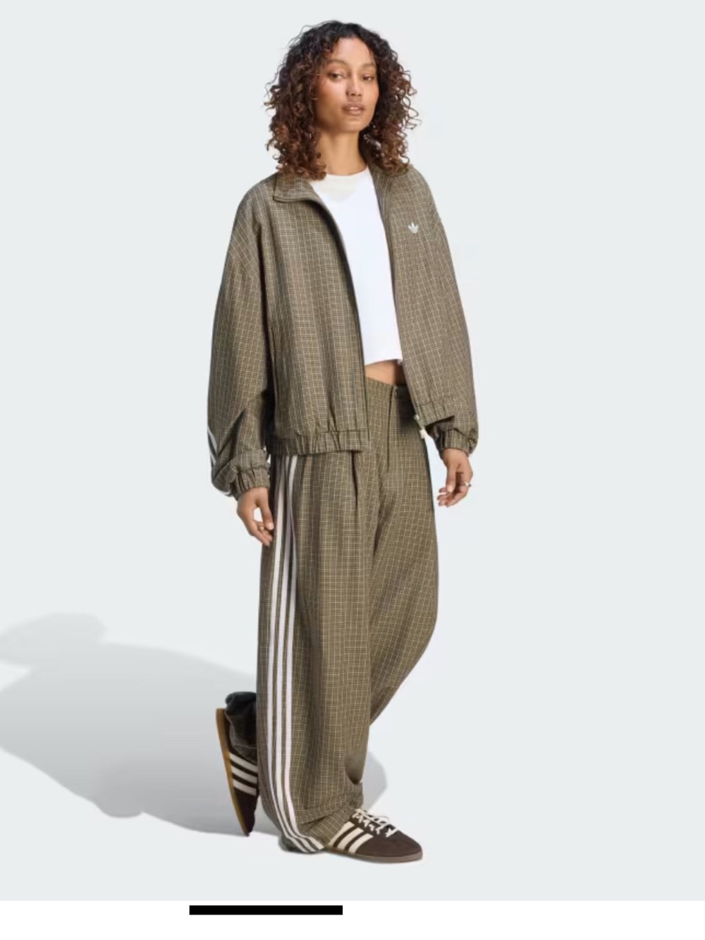🆕 SOLD OUT! adidas Checkered Loose Track Suit (M/L)